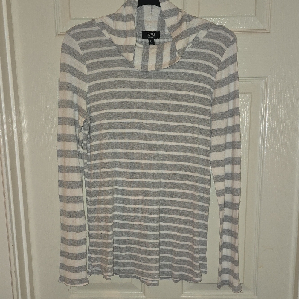 Jones New York Women's Striped Long Sleeve Top‎
